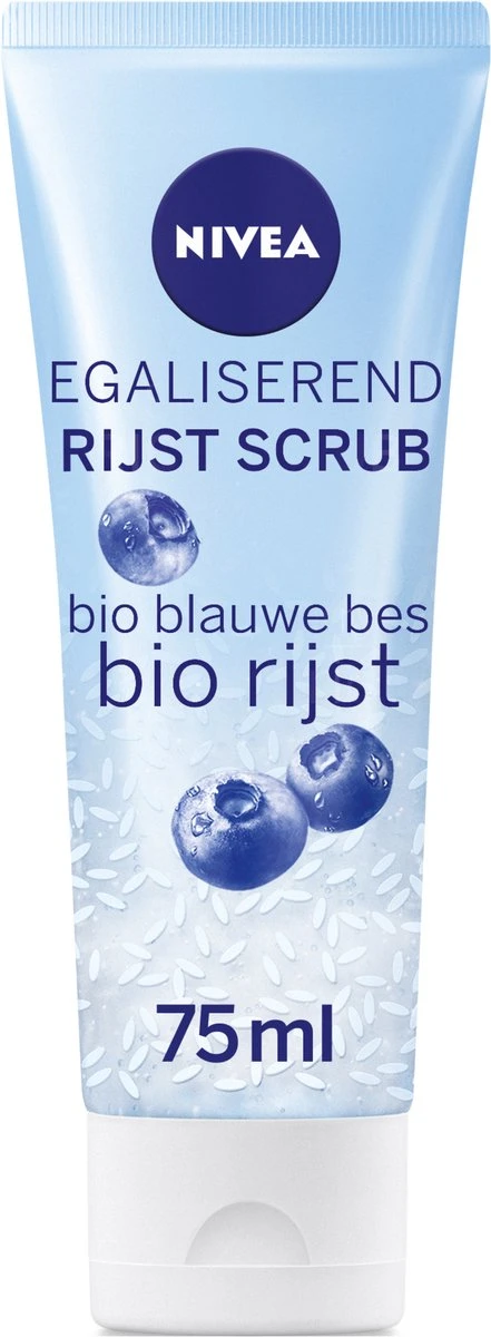 NIVEA Egaliserend Bio Rijst Scrub - Bio Blauwe Bes Normale Huid - 75ml 1 NIVEA Egaliserend Bio Rijst Scrub - Bio Blauwe Bes Normale Huid - 75ml