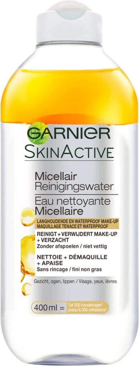 Garnier SkinActive Micellair Reinigingswater - 3 X 400 Ml - Voordeelverpakking 2 Garnier SkinActive Micellair Reinigingswater - 3 X 400 Ml - Voordeelverpakking - Afbeelding 2