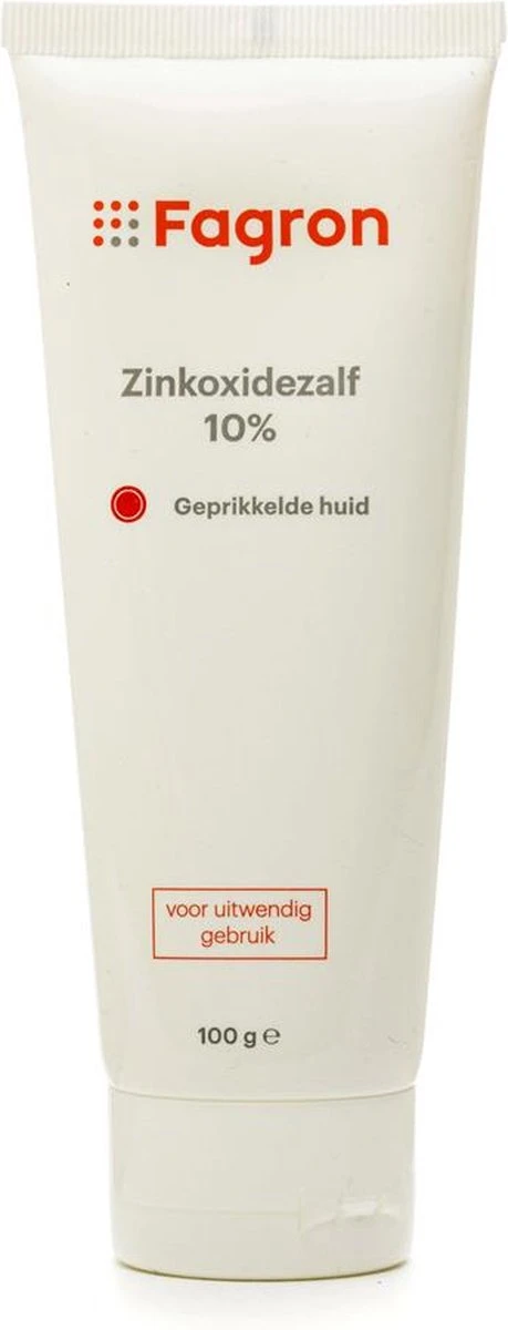 Zinkoxidezalf 10% - 100G Huiduitslag 1 Zinkoxidezalf 10% - 100G Huiduitslag