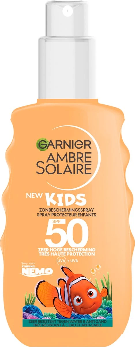 Garnier Ambre Solaire Finding Nemo Disney Kids Zonnebrand SPF 50 - 150ml 1 Garnier Ambre Solaire Finding Nemo Disney Kids Zonnebrand SPF 50 - 150ml