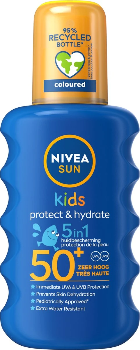 NIVEA SUN Kids Protect & Play Hydraterende Zonnespray SPF 50+ - 200 Ml 1 NIVEA SUN Kids Protect & Play Hydraterende Zonnespray SPF 50+ - 200 Ml