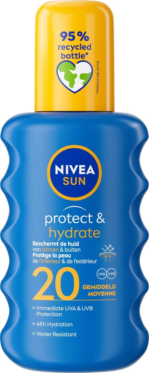 NIVEA SUN Protect & Hydrate Zonnespray SPF 20 - 200 Ml 1 NIVEA SUN Protect & Hydrate Zonnespray SPF 20 - 200 Ml