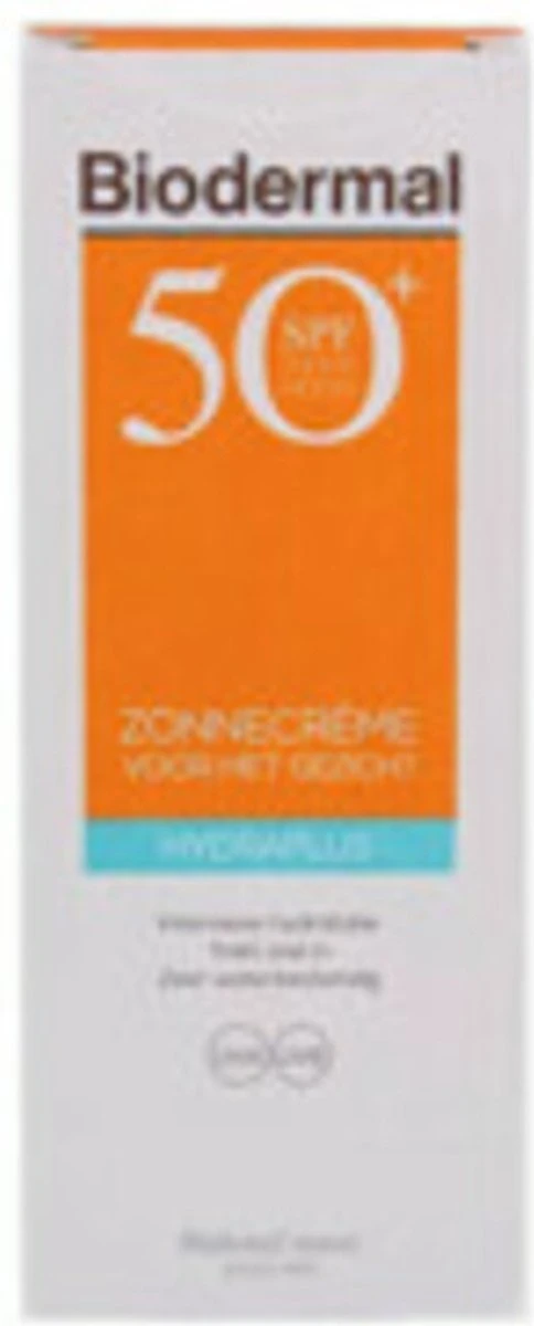 Biodermal Zonnebrand - Zonnebrandcreme Gezicht -Hydraplus Face SPF50 - 50ml 9 Biodermal Zonnebrand - Zonnebrandcreme Gezicht -Hydraplus Face SPF50 - 50ml - Afbeelding 9