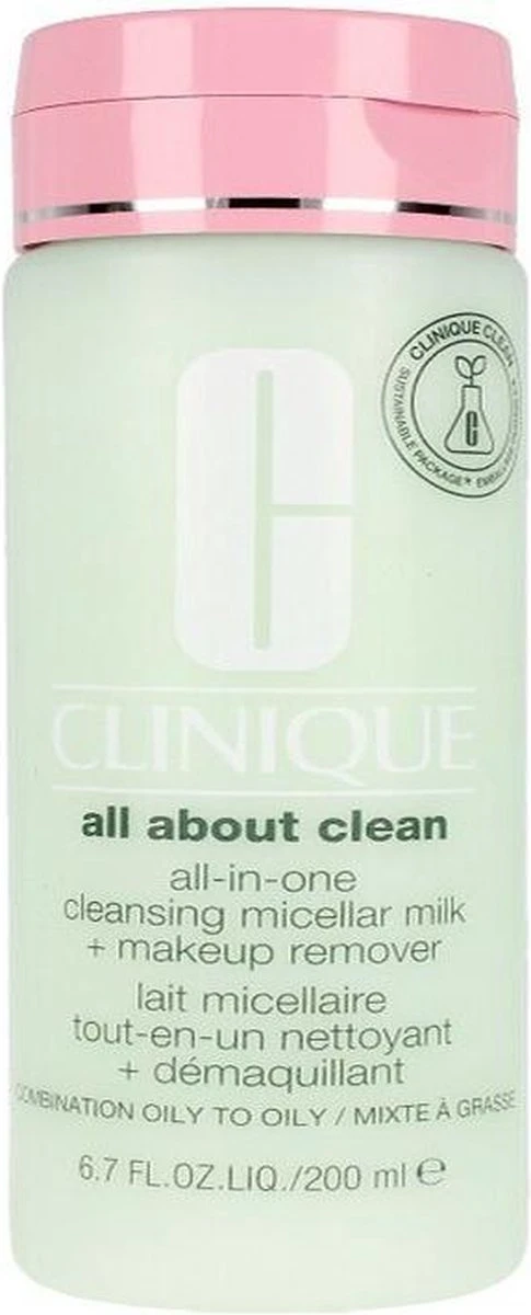 Clinique All About Clean All-In-One Cleansing Micellair Milk + MakeUp Remover Reinigingsmelk - 200 Ml 6 Clinique All About Clean All-In-One Cleansing Micellair Milk + MakeUp Remover Reinigingsmelk - 200 Ml - Afbeelding 6