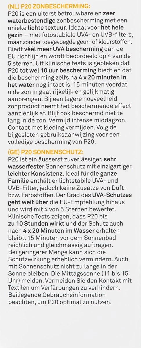P20 SPF 30 - Zonnebrand Spray - Factor 30 - 200 Ml 9 P20 SPF 30 - Zonnebrand Spray - Factor 30 - 200 Ml - Afbeelding 9