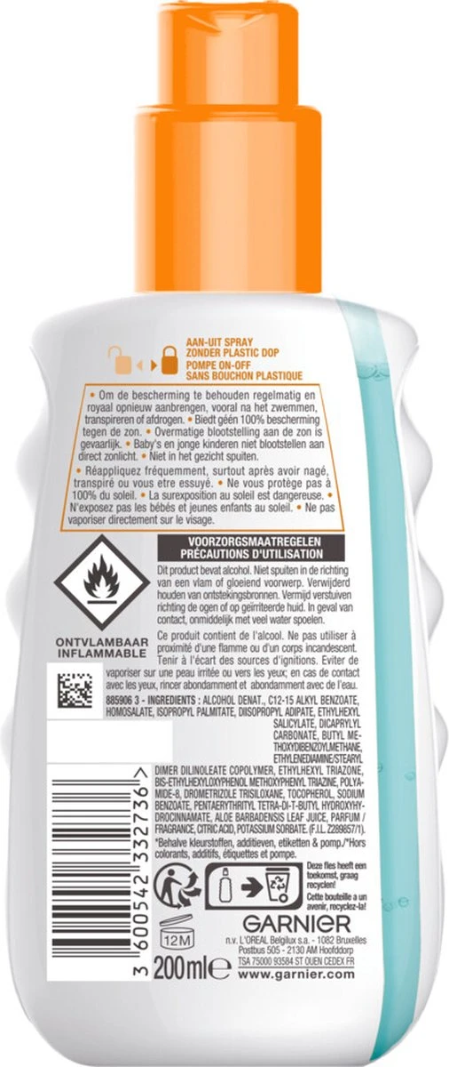 Garnier Ambre Solaire Clear Protect Refresh - Zonnebrand - SPF 30 - 200ml 7 Garnier Ambre Solaire Clear Protect Refresh - Zonnebrand - SPF 30 - 200ml - Afbeelding 7