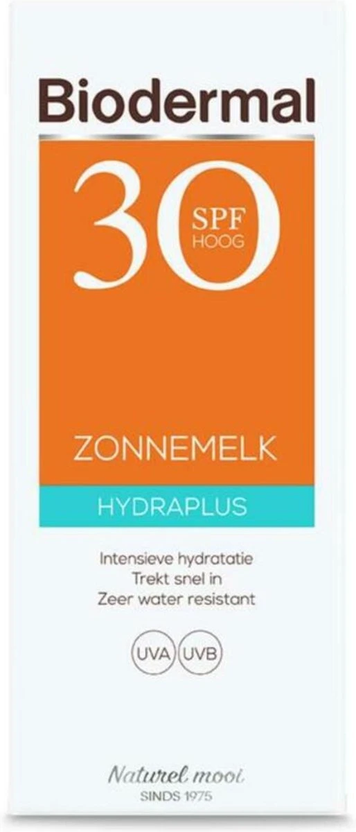 Biodermal Zonnebrand - Hydraplus - Zonnemelk - SPF 30 - 200ml 12 Biodermal Zonnebrand - Hydraplus - Zonnemelk - SPF 30 - 200ml - Afbeelding 12