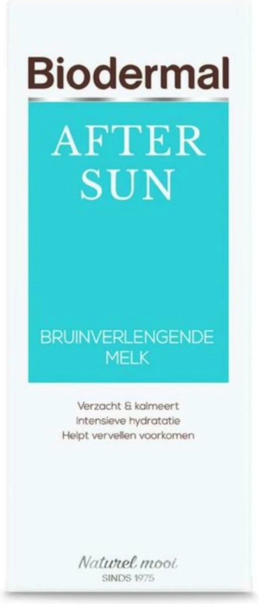Biodermal Aftersun Bruinverlengende Melk - Aftersun Met Kalmerende Panthenol (provitamine B5) - 200ml 5 Biodermal Aftersun Bruinverlengende Melk - Aftersun Met Kalmerende Panthenol (provitamine B5) - 200ml - Afbeelding 5