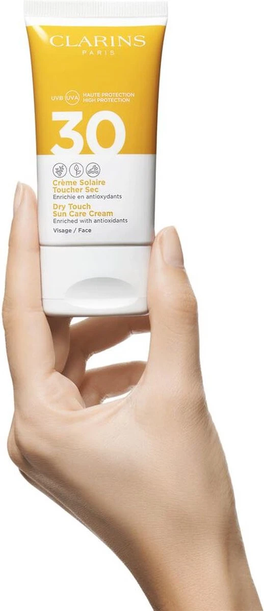 Clarins Dry Touch Facial Sun Care SPF30 - Zonnebrand - 50 Ml 9 Clarins Dry Touch Facial Sun Care SPF30 - Zonnebrand - 50 Ml - Afbeelding 9
