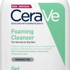 CeraVe - Foaming Cleanser - Reinigingsgel - Normale Tot Vette Huid - 473 Ml