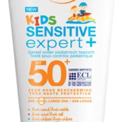 Garnier Ambre Solaire Sensitive Expert+ Kids Zonnebrandmelk Tube SPF50+ - Zonnebrand Voor De Kinderhuid - 200 Ml
