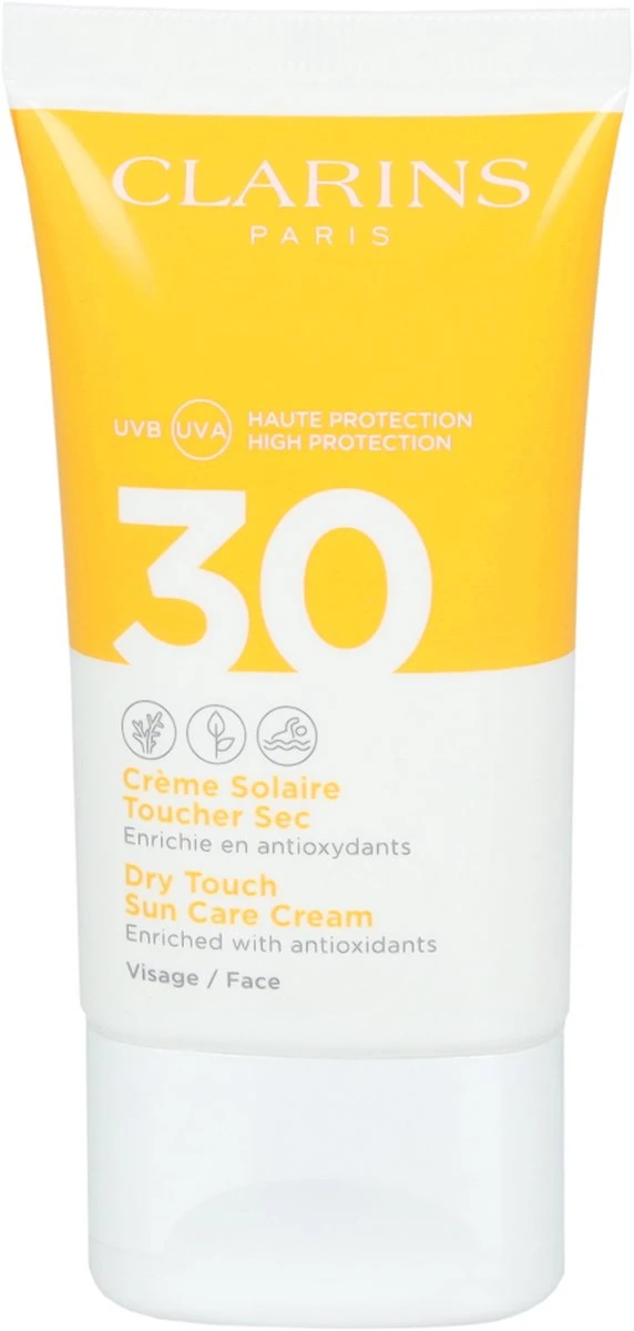 Clarins Dry Touch Facial Sun Care SPF30 - Zonnebrand - 50 Ml 3 Clarins Dry Touch Facial Sun Care SPF30 - Zonnebrand - 50 Ml - Afbeelding 3