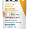Hydraterende Minerale Zonnebrandcrème Face Sheer Tint SPF 30 CeraVe - Gezichtscrème - Gezichtslotion - Niacinamide - Hyaluronic Acid - Voor Alle Huidskleuren