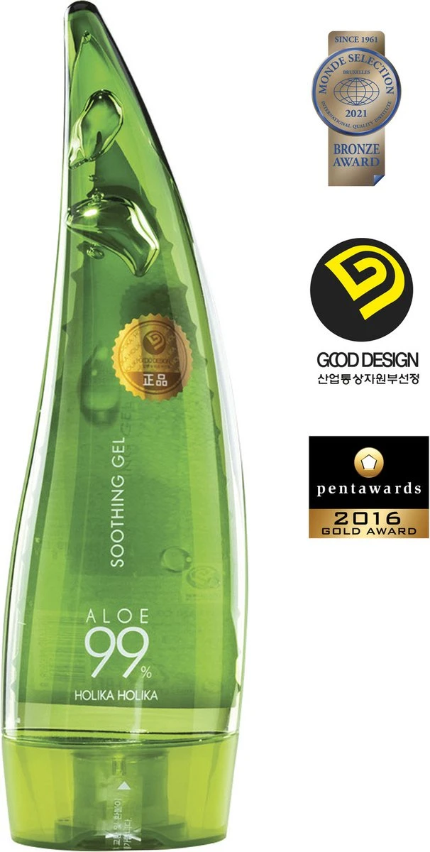 Holika Holika - Aloe 99% Soothing Gel Aloe Vera Gel 250Ml 4 Holika Holika - Aloe 99% Soothing Gel Aloe Vera Gel 250Ml - Afbeelding 4