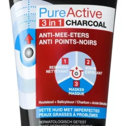Garnier SkinActive PureActive 3in1 Gezichtsmasker Charcoal - 150 Ml