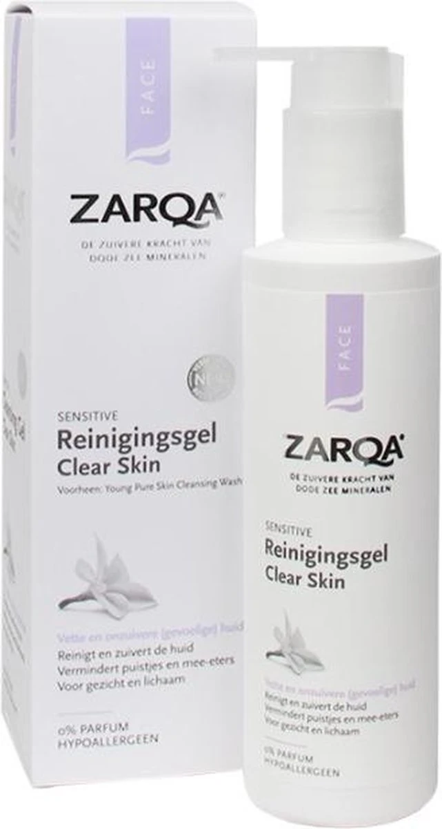 Zarqa Reinigingsgel Clear Skin 200 Ml 3 Zarqa Reinigingsgel Clear Skin 200 Ml - Afbeelding 3