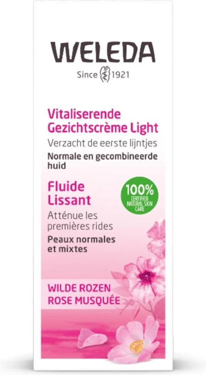 Weleda Wilde Rozen Vitaliserende Gezichtscrème Light 2 Weleda Wilde Rozen Vitaliserende Gezichtscrème Light - Afbeelding 2