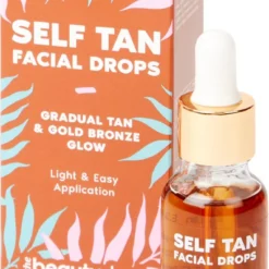 Zelfbruiner Self Tan Facial Drops - Gradual Tan & Gold Bronze GLOW
