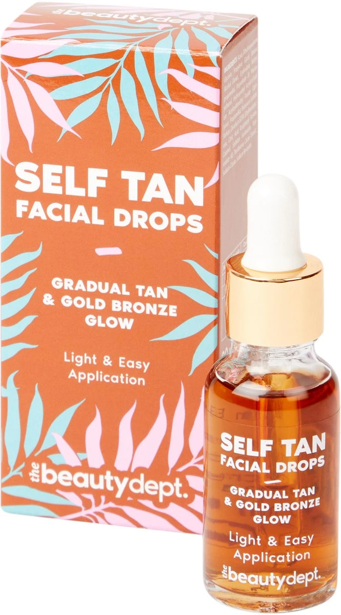 Zelfbruiner Self Tan Facial Drops - Gradual Tan & Gold Bronze GLOW 1 Zelfbruiner Self Tan Facial Drops - Gradual Tan & Gold Bronze GLOW