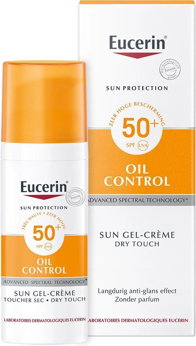 Eucerin Sun Oil Control Gel-Crème SPF 50+ - Zonnebrand - 50 Ml 2 Eucerin Sun Oil Control Gel-Crème SPF 50+ - Zonnebrand - 50 Ml - Afbeelding 2