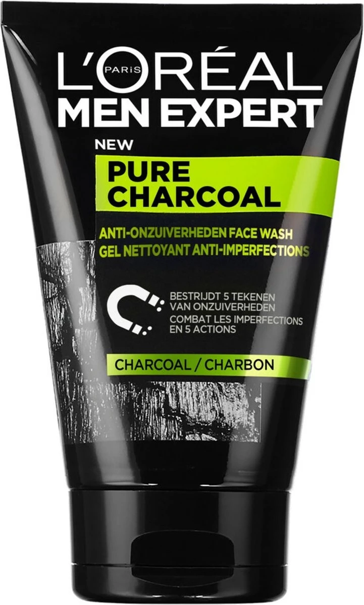 L’Oréal Paris Men Expert Pure Charcoal Gezichtsreiniging - 6 X 100 Ml - Voordeelverpakking 3 L’Oréal Paris Men Expert Pure Charcoal Gezichtsreiniging - 6 X 100 Ml - Voordeelverpakking - Afbeelding 3