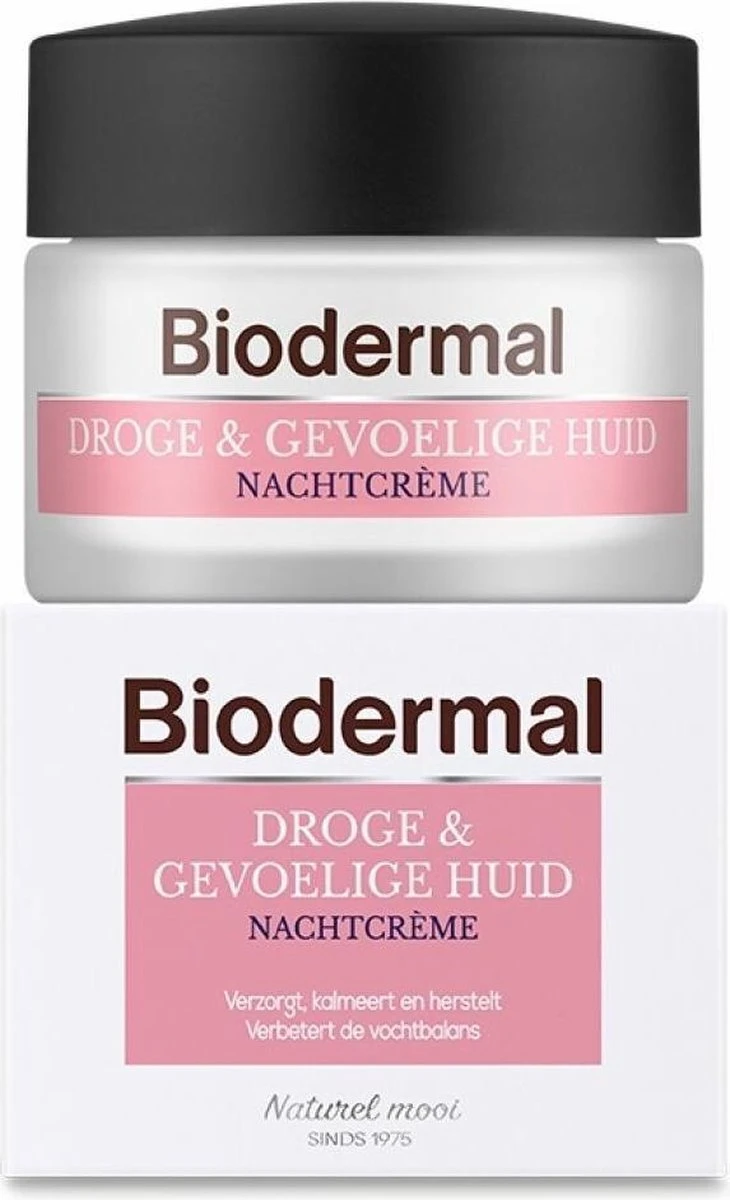 Biodermal Nachtcrème Droge & Gevoelige Huid - Hydrateert En Herstelt - 50ml 2 Biodermal Nachtcrème Droge & Gevoelige Huid - Hydrateert En Herstelt - 50ml - Afbeelding 2
