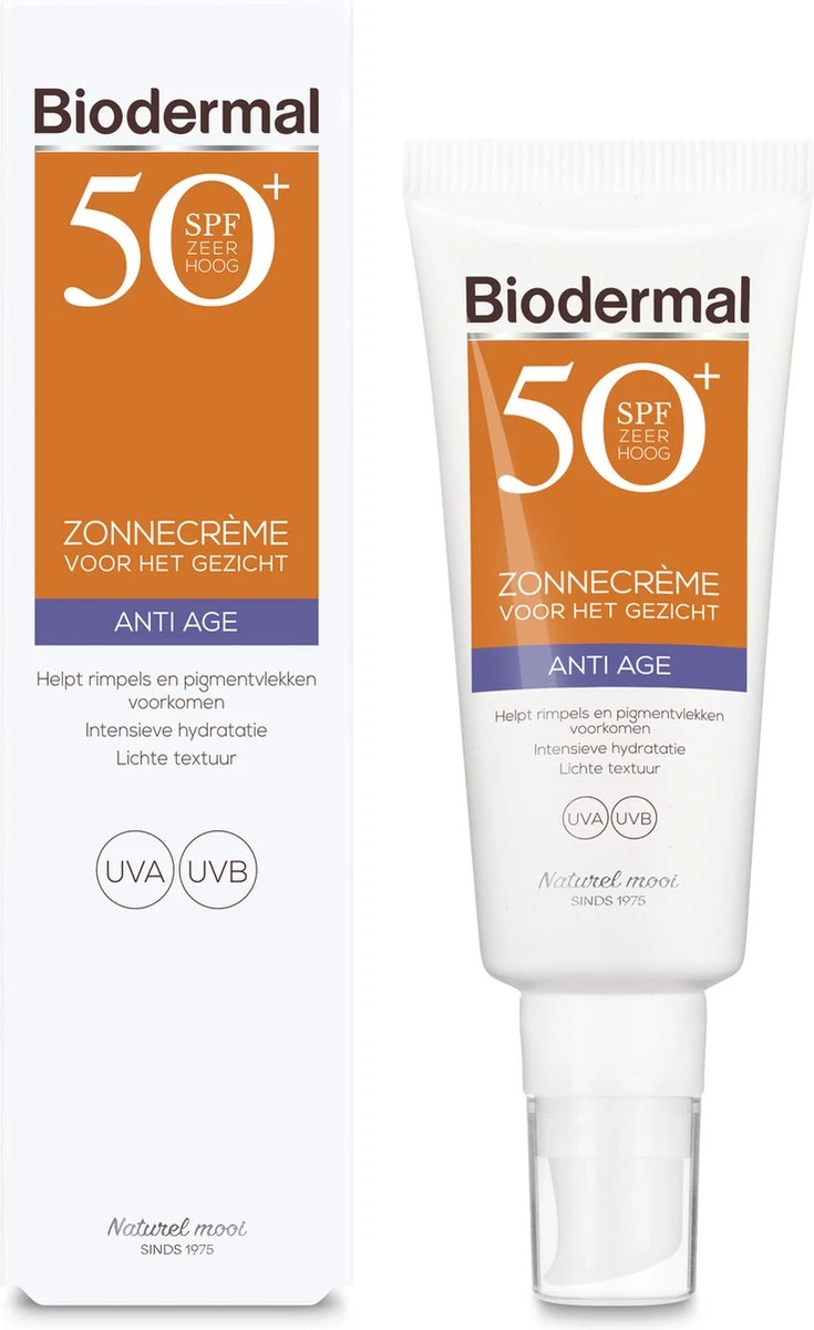 Biodermal Zonnebrand - Anti Age Zonnecrème Voor Het Gezicht - SPF 50 - 40ml 10 Biodermal Zonnebrand - Anti Age Zonnecrème Voor Het Gezicht - SPF 50 - 40ml - Afbeelding 10