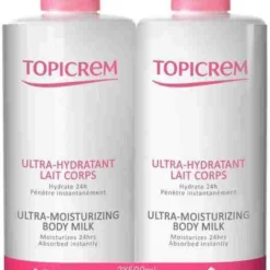Topicrem Ultra-Moisturizing Body Milk 2x500ml