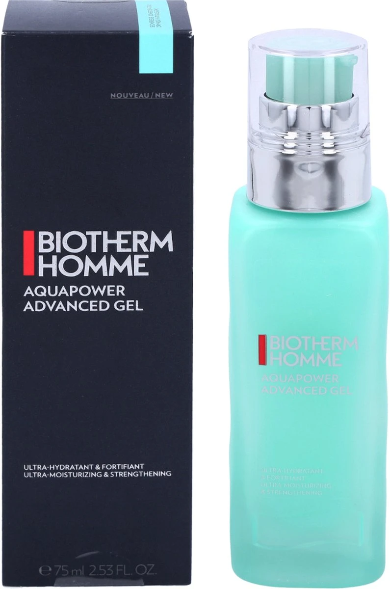 Biotherm Homme Aquapower Gel Moisturizer Dagcrème - 75 Ml - Voor Droge Huid 2 Biotherm Homme Aquapower Gel Moisturizer Dagcrème - 75 Ml - Voor Droge Huid - Afbeelding 2
