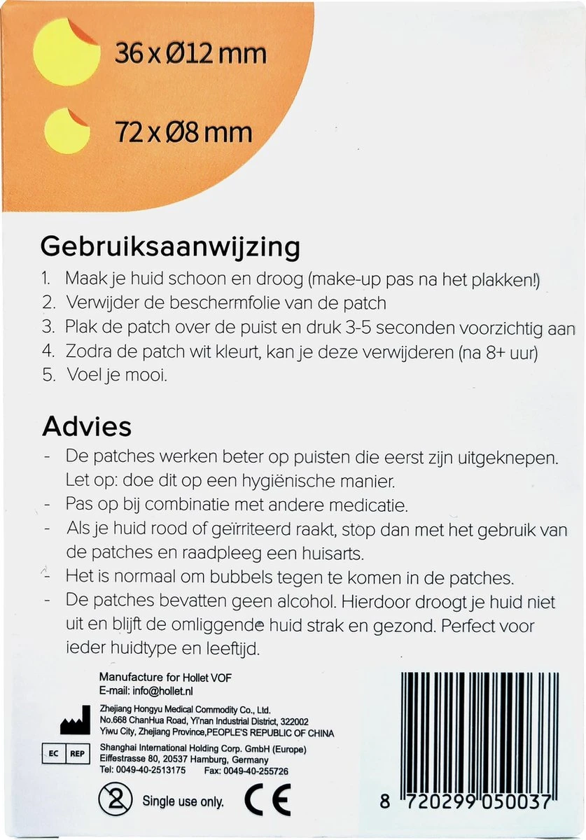 Dea Sirona Pimple Patch - Acne Patch - Puisten Verwijderaar - Puisten Pleister - Acne Pleister - Acne Sticker - Puistjes Verwijderen - 108 Stuks 5 Dea Sirona Pimple Patch - Acne Patch - Puisten Verwijderaar - Puisten Pleister - Acne Pleister - Acne Sticker - Puistjes Verwijderen - 108 Stuks - Afbeelding 5