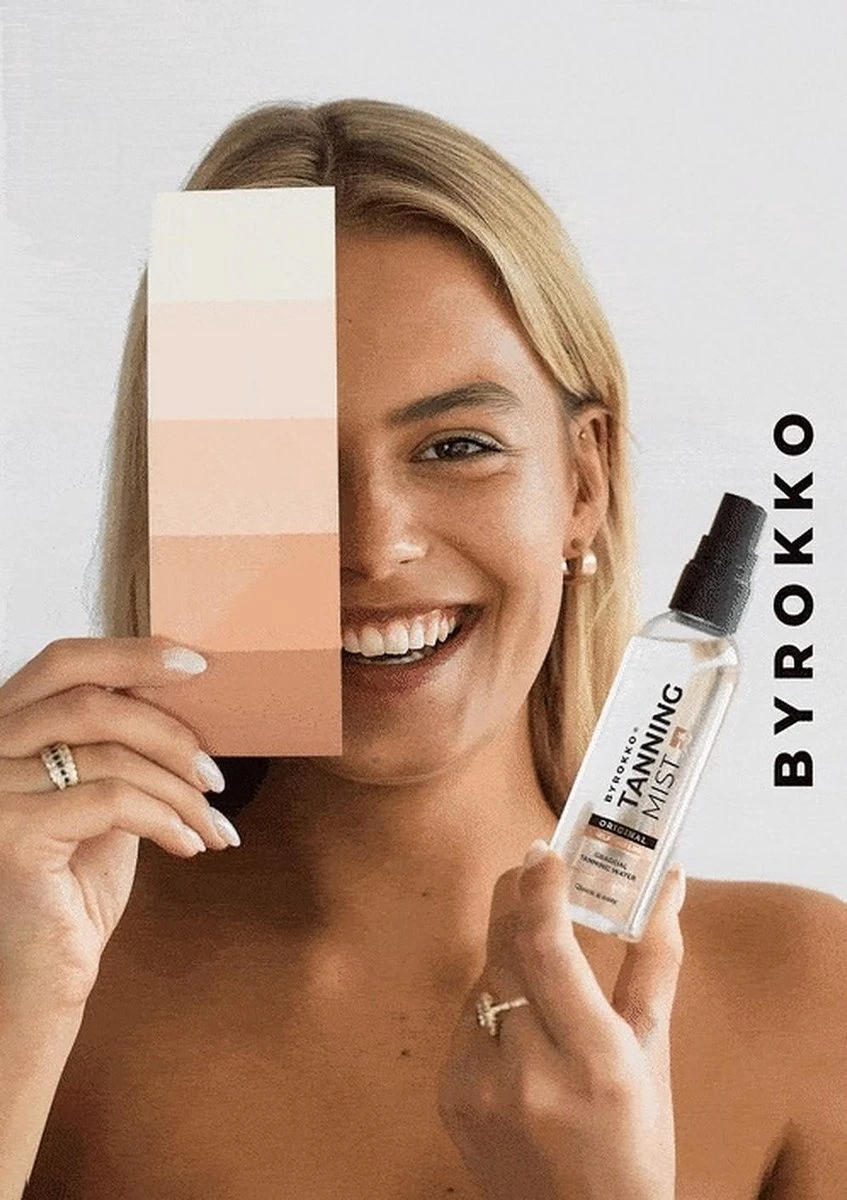 BYROKKO - Tanning Mist - Zelfbruiner - Gezicht, Hals En Borst Bruiner - Hydrateren En Bruinigen Van Het Gezicht - Geen Vlekken - 100 ML Spray 2 BYROKKO - Tanning Mist - Zelfbruiner - Gezicht, Hals En Borst Bruiner - Hydrateren En Bruinigen Van Het Gezicht - Geen Vlekken - 100 ML Spray - Afbeelding 2