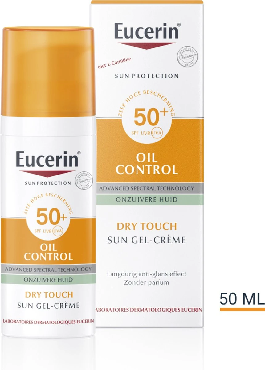 Eucerin Sun Oil Control Gel-Crème SPF 50+ - Zonnebrand - 50 Ml 12 Eucerin Sun Oil Control Gel-Crème SPF 50+ - Zonnebrand - 50 Ml - Afbeelding 12