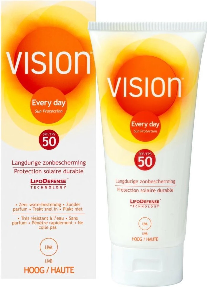 Vision Every Day Sun Protection - Zonnebrand - SPF 50 - 180 Ml 16 Vision Every Day Sun Protection - Zonnebrand - SPF 50 - 180 Ml - Afbeelding 16