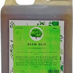 Neemolie 1 Liter - Biologische Neem Olie - Koudgeperst - Azadirachta Indica - Gerecyclede Verpakking