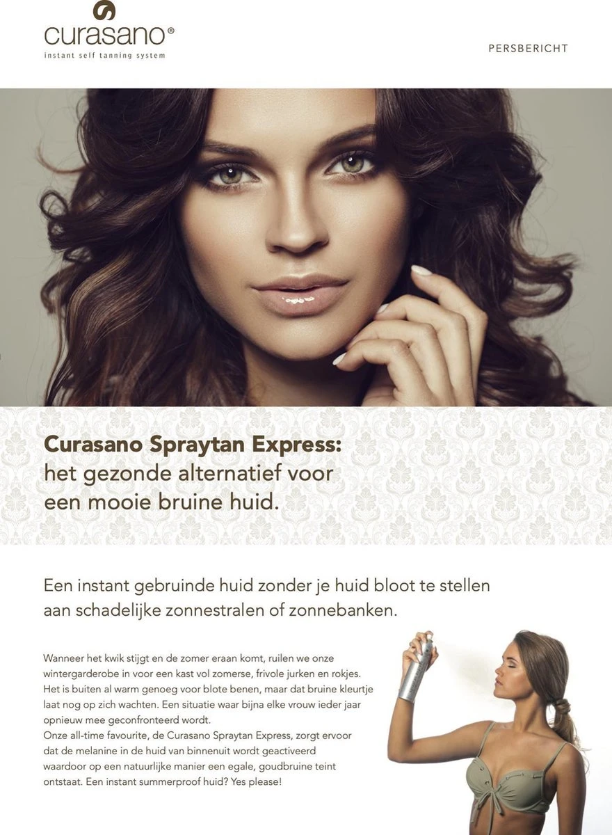 Curasano Spraytan Express Tanning Spray Zelfbruiner - 200 Ml 4 Curasano Spraytan Express Tanning Spray Zelfbruiner - 200 Ml - Afbeelding 4