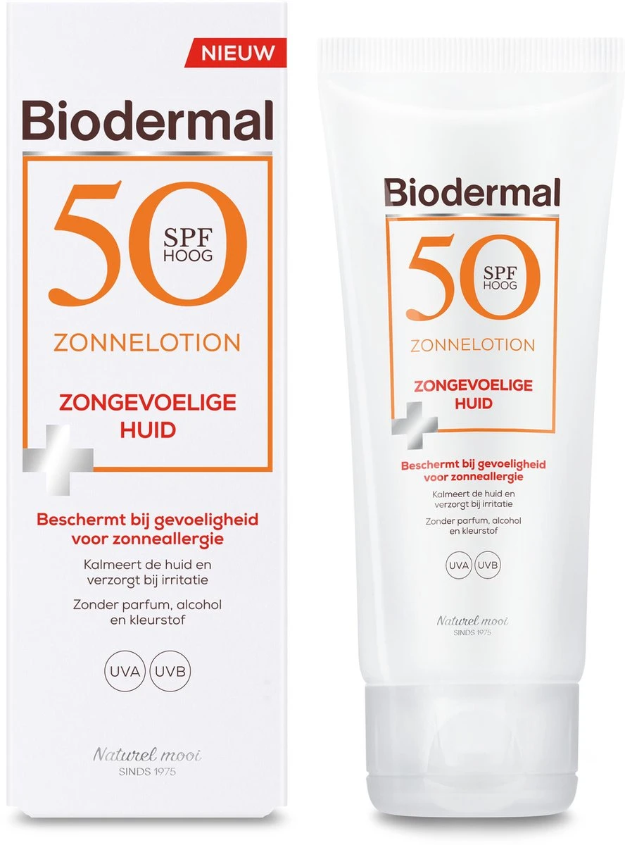 Biodermal Zonnelotion Gevoelige Huid - Zonnebrand Voor De Gevoelige Huid - Spf 50 - 100 Ml - Ook Geschikt Voor Kinderen 8 Biodermal Zonnelotion Gevoelige Huid - Zonnebrand Voor De Gevoelige Huid - Spf 50 - 100 Ml - Ook Geschikt Voor Kinderen - Afbeelding 8