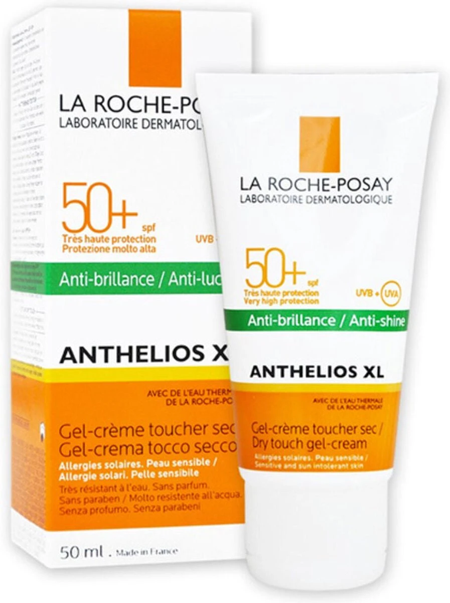 La Roche-Posay Anthelios Dry Touch Anti-glim Zonnebrand SPF50+ - 50 Ml 1 La Roche-Posay Anthelios Dry Touch Anti-glim Zonnebrand SPF50+ - 50 Ml