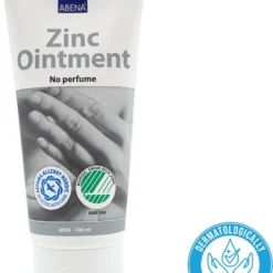 ABENA Zinkzalf Ongeparfumeerd - 20% Zinkoxide - Kalmeert De Huid - Antiseptisch - Parfumvrij En Kleurstofvrij - 1x 100ml