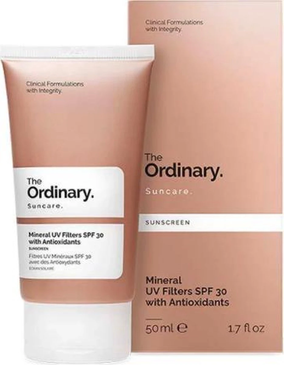 The Ordinary Mineral UV Filters SPF 30 With Antioxidants 50ml. | Sun Protection | Face Cream SPF 30 | Zonnecrème Voor Het Gezicht SPF 30 1 The Ordinary Mineral UV Filters SPF 30 With Antioxidants 50ml. | Sun Protection | Face Cream SPF 30 | Zonnecrème Voor Het Gezicht SPF 30