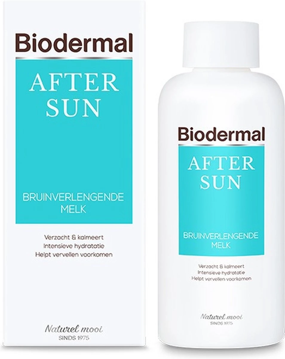 Biodermal Aftersun Bruinverlengende Melk - Aftersun Met Kalmerende Panthenol (provitamine B5) - 200ml 6 Biodermal Aftersun Bruinverlengende Melk - Aftersun Met Kalmerende Panthenol (provitamine B5) - 200ml - Afbeelding 6