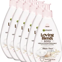Garnier Loving Blends Body Milde Haver Bodymilk - 6 X 250ml - Voordeelverpakking