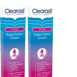 Clearasil Ultra Rapid Action Cream - Behandelingscrème - 2 X 15 Ml