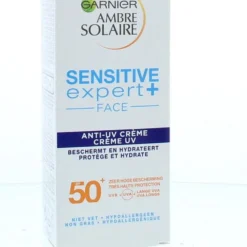 Garnier Ambre Solaire Sensitive Expert+ Gezichtscrème SPF50 - 50 Ml - Zonnebrand Met Hoge Bescherming -Zacht Huid Verkoop 971x1200