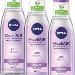 NIVEA Essentials Sensitive & Verzorgend Micellair Water - Gezichtsreiniger - 3 X 200 Ml - Voordeelverpakking