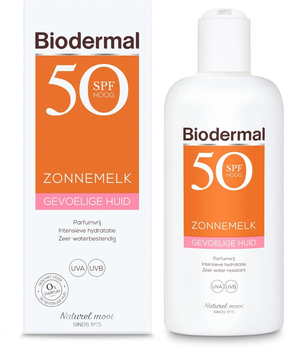 Biodermal Zonnemelk Gevoelige Huid - Zonnebrand Voor De Gevoelige Huid -SPF50+ 200 Ml 4 Biodermal Zonnemelk Gevoelige Huid - Zonnebrand Voor De Gevoelige Huid -SPF50+ 200 Ml - Afbeelding 4