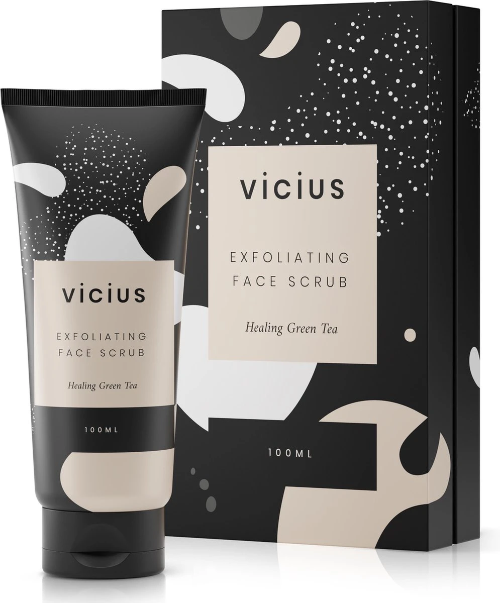 Vicius® - Scrub - Peeling Gezicht - Exfoliant - Mee Eters Verwijderen - Exfoliator Voor Vrouwen - 100 Ml 1 Vicius® - Scrub - Peeling Gezicht - Exfoliant - Mee Eters Verwijderen - Exfoliator Voor Vrouwen - 100 Ml